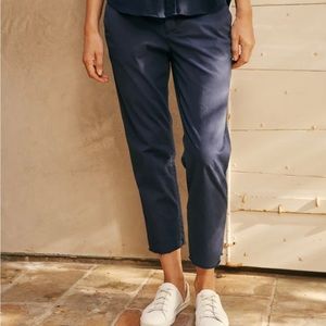 Frank & Eileen Navy Wicklow Performance Italian Twill Pants Size 8